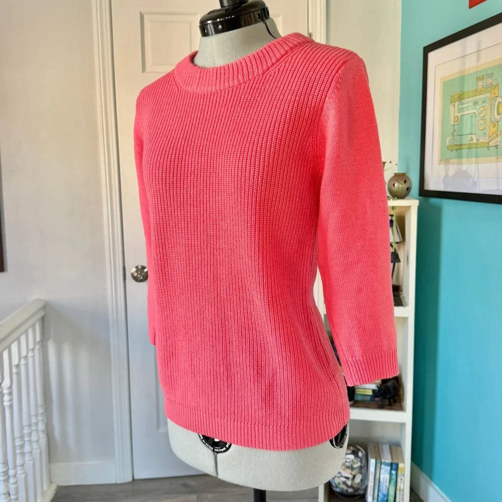 J. Crew Ribbed 100% Merino Wool Crew Neck Sweater (size S)